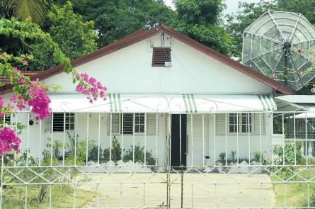 Dewsbury Avenue house where a group of gay men were evicted July 5 after being evicted elsewhere on July 3. (Photo courtesy of Jamaica Observer)