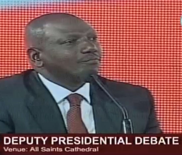 William Ruto on the campaign trail.