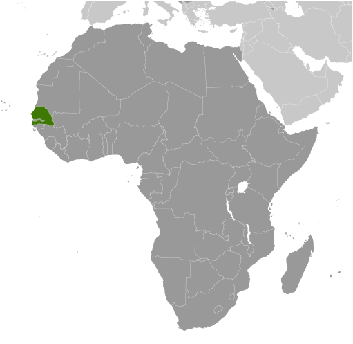 Senegal's location in Africa.