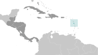 Location of Dominica in the eastern Caribbean.