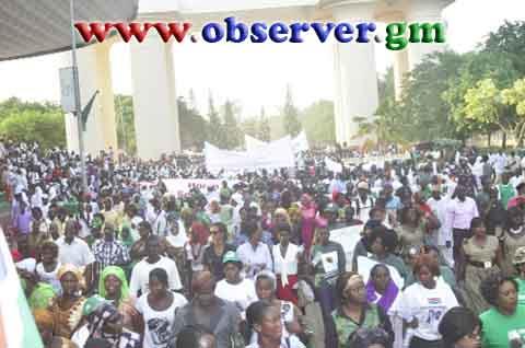 Anti-gay March in Banjul, Gambia (courtesy observer.gm)