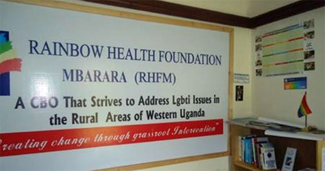 Sign for Rainbow Health Foundation Mbarara (RHFM)