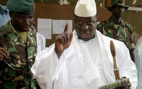 Gambian President Yahya Jammeh (Photo courtesy of AFP and Senenews.com)