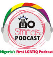 Logo of the No Strings podcast