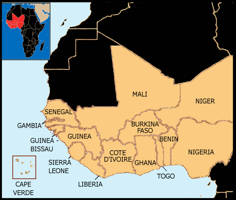 West Africa (Map courtesy of Wikipedia)
