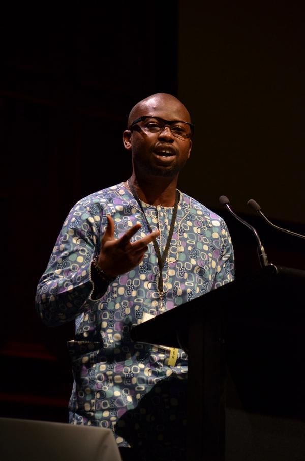 Kene Esom, executive director of African Men for Sexual Health and Rights, or AMSHeR. (Photo courtesy of Twitter)