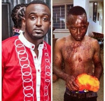 Kinto Rothmans before and after February attack. (Photo courtesy of Flex Newspaper and others)