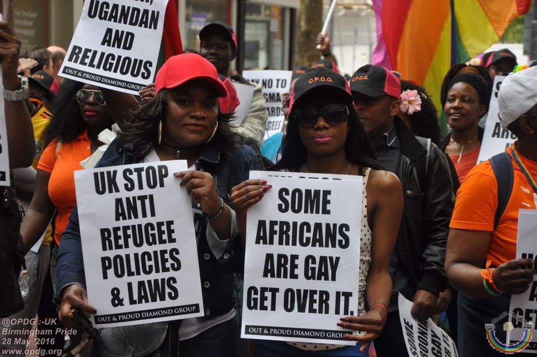 In Birmingham, Out and Proud Diamond Group disputed the claim that homosexuality is un-African. (Photo courtesy of OPDG)