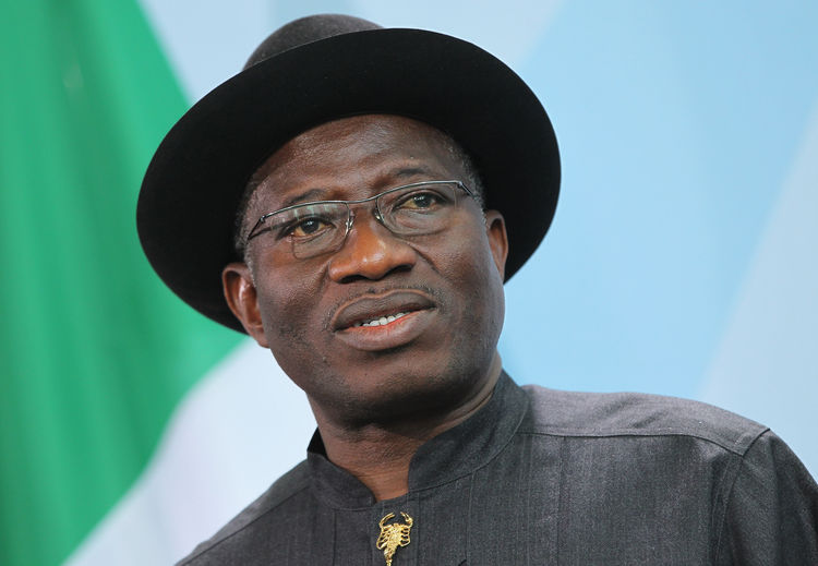 Goodluck Jonathan, former president of Nigeria: " the nation may, at the appropriate time, revisit the law." (Photo courtesy of Bloomberg)