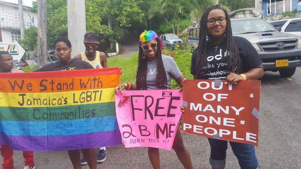 Human rights advocacy at Montego Bay Pride 2016 (Photo courtesy of Maurice Tomlinson)