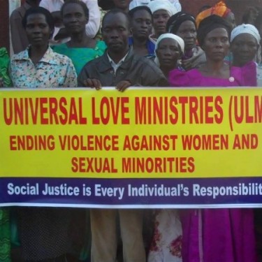 Universal Love Ministries marches to end violence against women and sexual minorities. (Photo courtesy of CrowdRise.com)