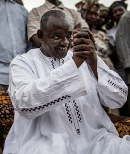 Gambian President Adama Barrow (Photo courtesy of the Daily Mail)