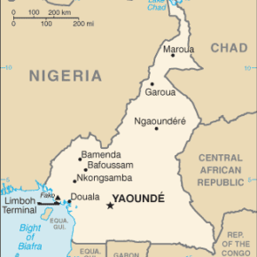 Location of Bafoussam in Cameroon. (Map courtesy of Wikipedia)