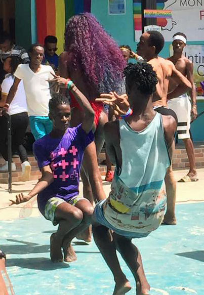 The dance floor at Montego Bay Pride 2017. (Photo courtesy of Maurice Tomlinson via Facebook)