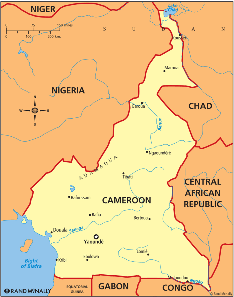 Cameroon Political Map Lahistoriaconmapas.com  1 809x1024 