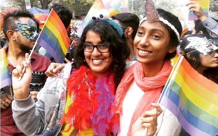 Pride parade in Delhi (Photo courtesy of Delhi Queer Pride via Qnews)