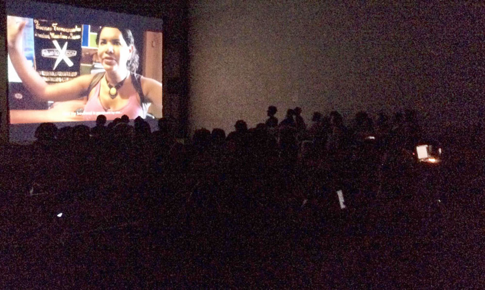 Secret screening of QKIFF. (Photo courtesy of Kamoga Hassan)