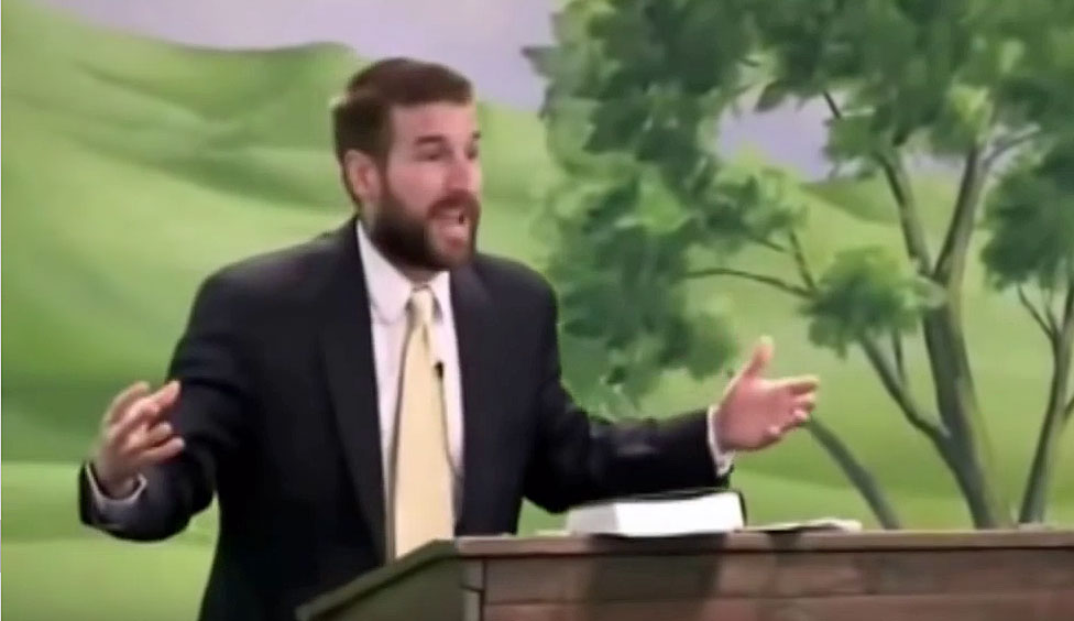 Pastor Steven Anderson on killing homosexuals. (Click the image to see the video.)