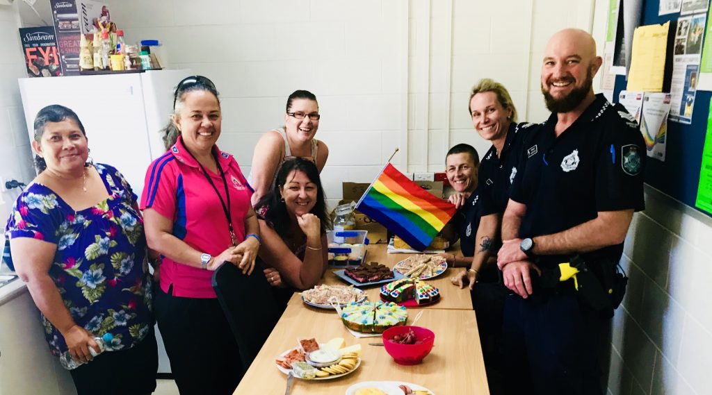 Thursday Island police and staff supports IDAHOT