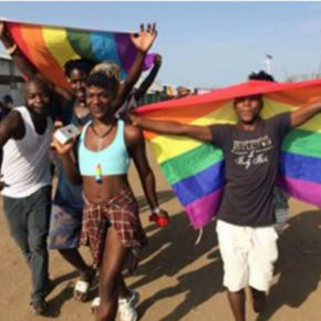 Scene from Pride at Kakuma refugee camp in Kenya. (Photo courtesy of Rainbow Flag Kakuma)