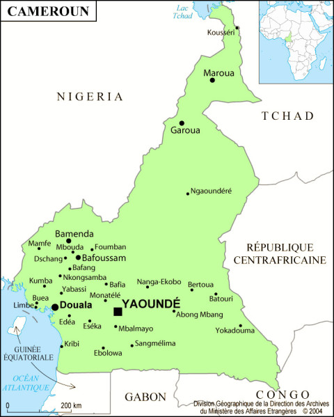 Buea is in south-west Cameroon, 30 kilometers north of Limbe.