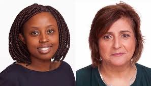 Muthoki Mumo of Kenya (left) and Angela Quintal of South Africa (right) were expelled from Tanzania because of their investigation of the government's harassment of journalists.