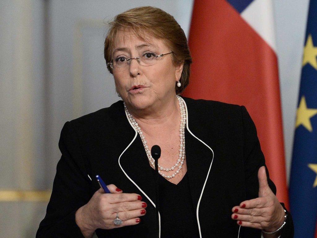 Michelle Bachelet, U.N. high commissioner for human rights. (Photo courtesy of The Independent)