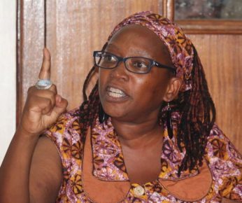 Imprisoned gay ally Stella Nyanzi, currently at Luzira Prison in Uganda.