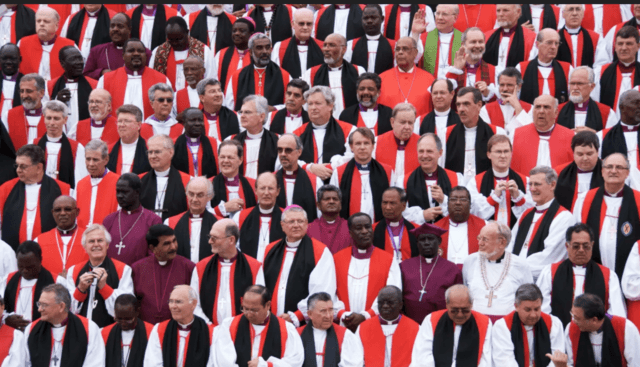 Bishops at the Lambeth Conference of 2008, when gay bishop Gene Robinson was excluded (Scott Gunn photo courtesy of ACNS)