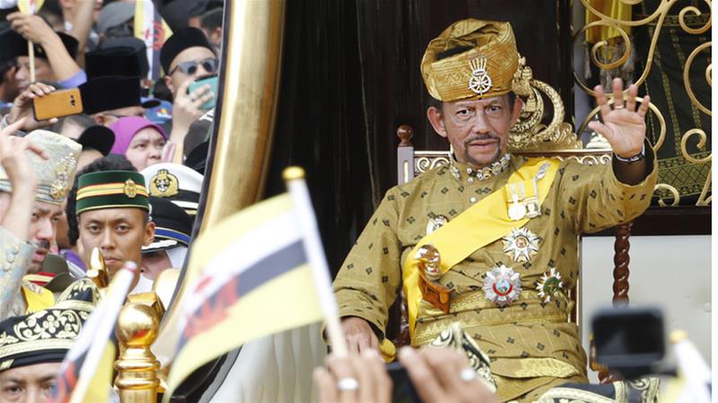 Hassanal Bolkiah, the sultan of Brunei. (Photo vcourtesy of Hassanal Bolkiah, the sultan of Brunei. (Photo courtesy of Al Jezeera)