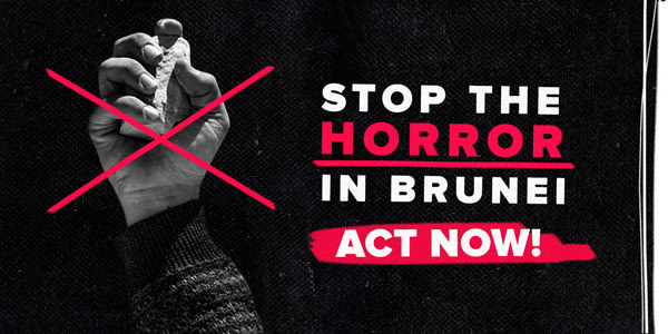Petition by All Out calls on the U.S. to take a stronger stance on Brunei's harsh laws. Click to image to read the petition.