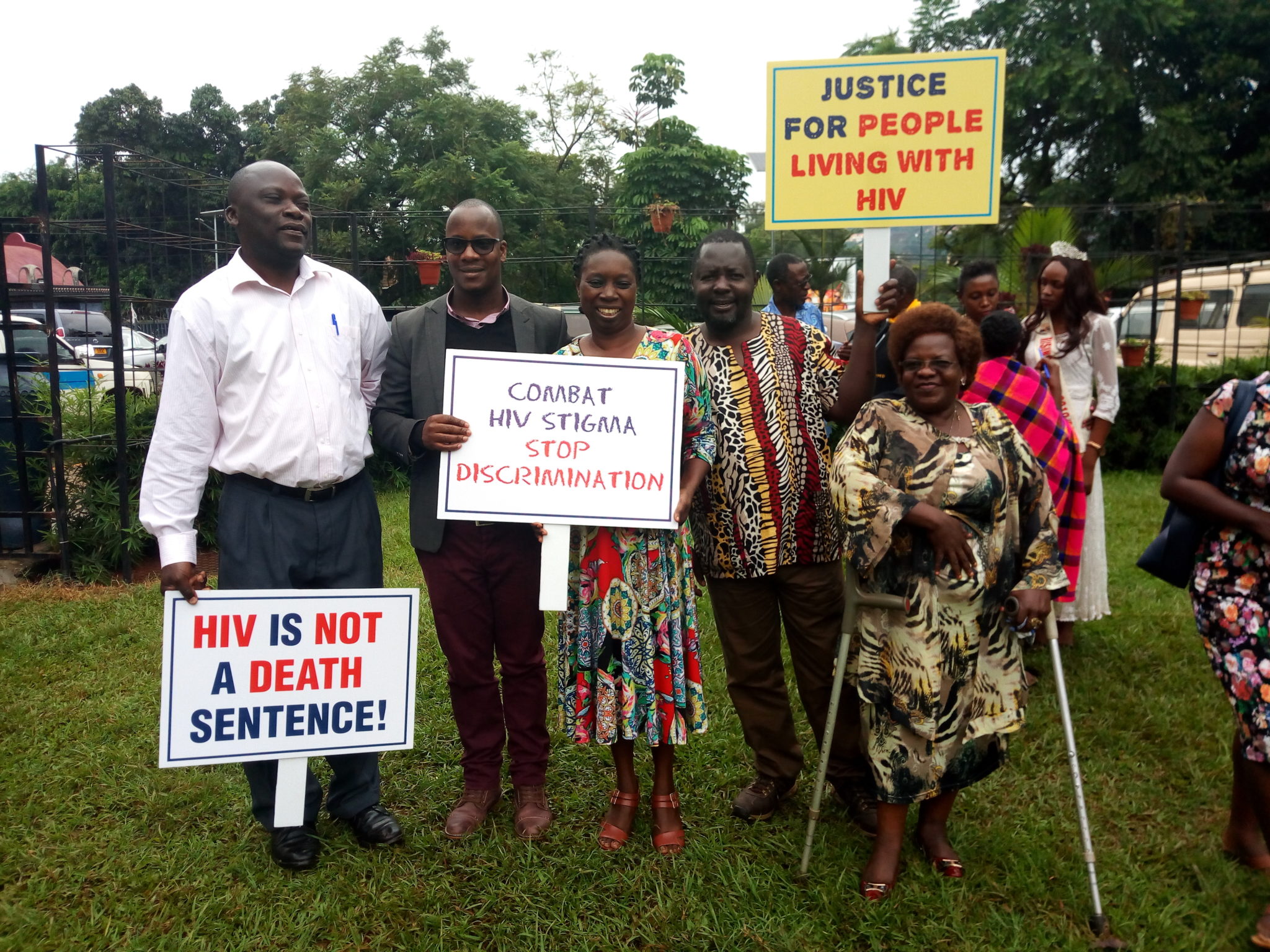 Ugandan protest for HIV+ rights