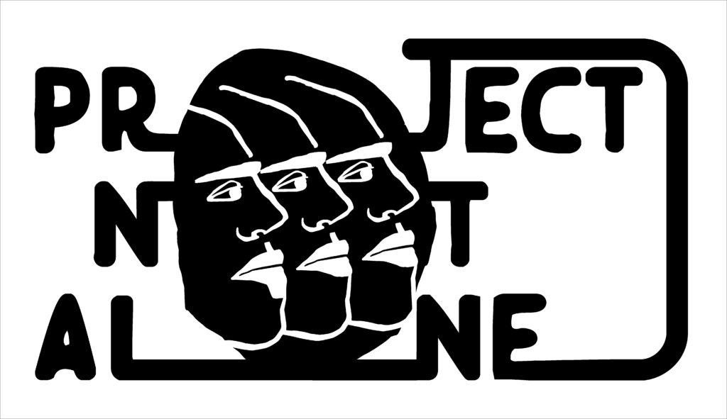 Logo of Project Not Alone (Otavio Zuni illustration courtesy of the artist)
