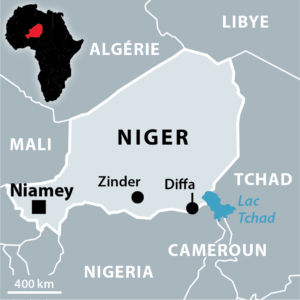 Niger is a landlocked West African country in the Sahel (Source: Libération newspaper)