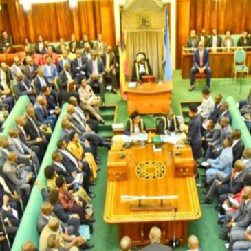 Uganda's Parliament in session.
