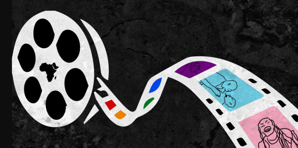 Queer-positive characters have replaced some of the former lineup of morally bankrupt queer home-wreckers and rapists in African cinema. (Illustration courtesy of Minority Africa)
