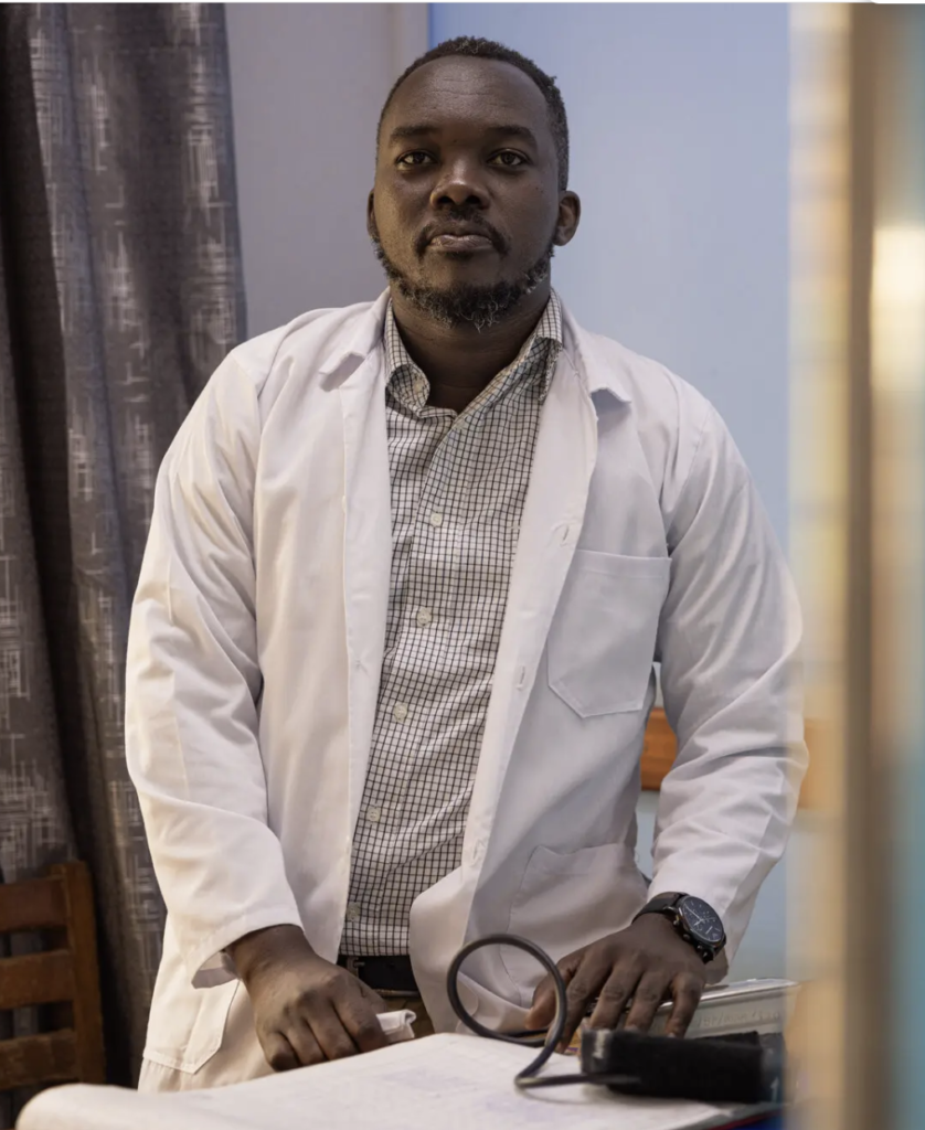 Dr. Afunye Anthony Arthur at the STI clinic at Mulago Hospital says HIV outreach efforts have put health workers at risk, and he had been accosted by people at a restaurant and at his home. (Esther Ruth Mbabazi photo courtesy of New York TImes)