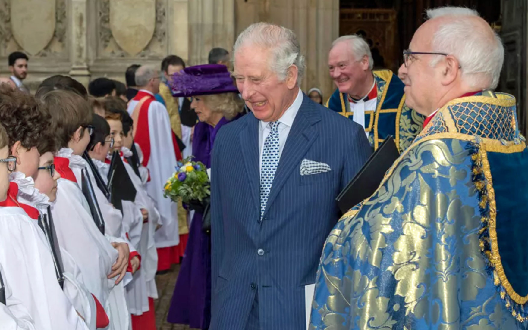 King Charles III (then the Prince of Wales) at the Commonwealth Day service in 2022. (Photo courtesy of Westminster Abbey)