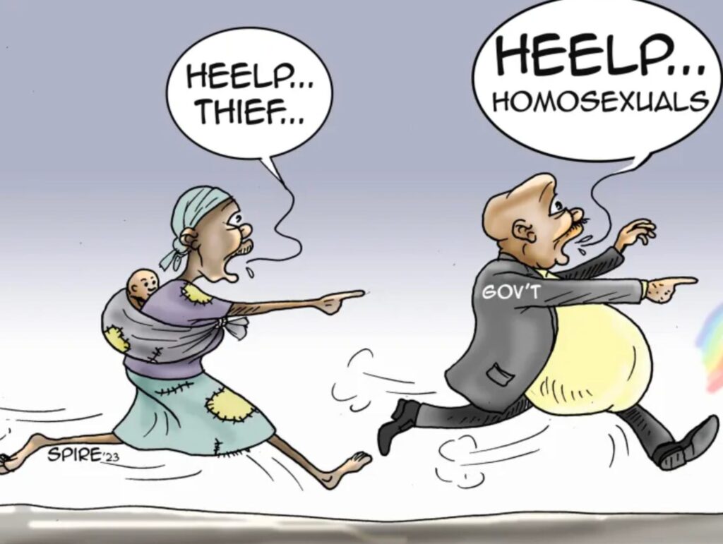 Cartoon courtesy of Spire Ssentongo