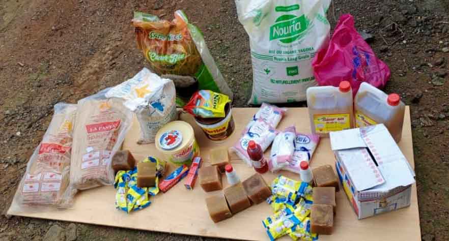 Food delivered to prisoners in Ebolowa.