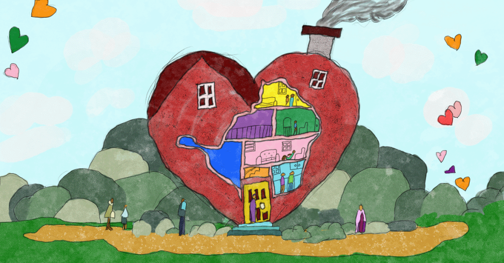 Love House illustration courtesy of Minority Africa