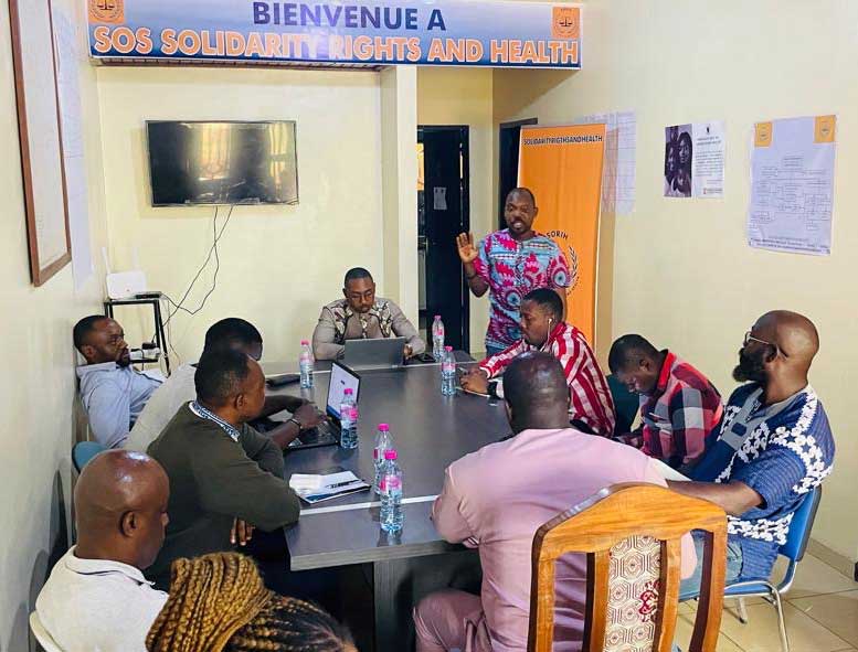 A panel discussion during the SOS Solidarity launch celebration focused on the impact of a new Cameroonian law that prohibits broadcasts that show "deviant practices."