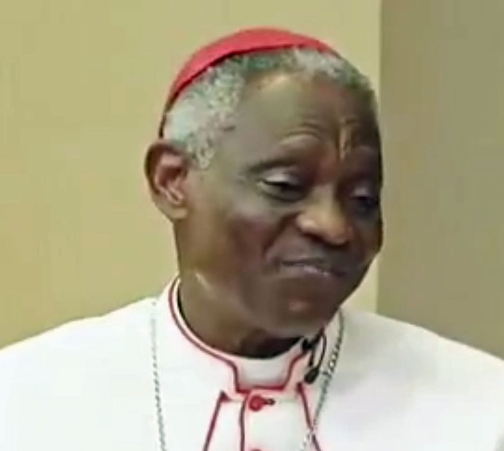 Cardinal Peter Turkson, 76, is a Ghanaian prelate and cardinal of the Catholic Church. Photo courtesy of X / YouTube)