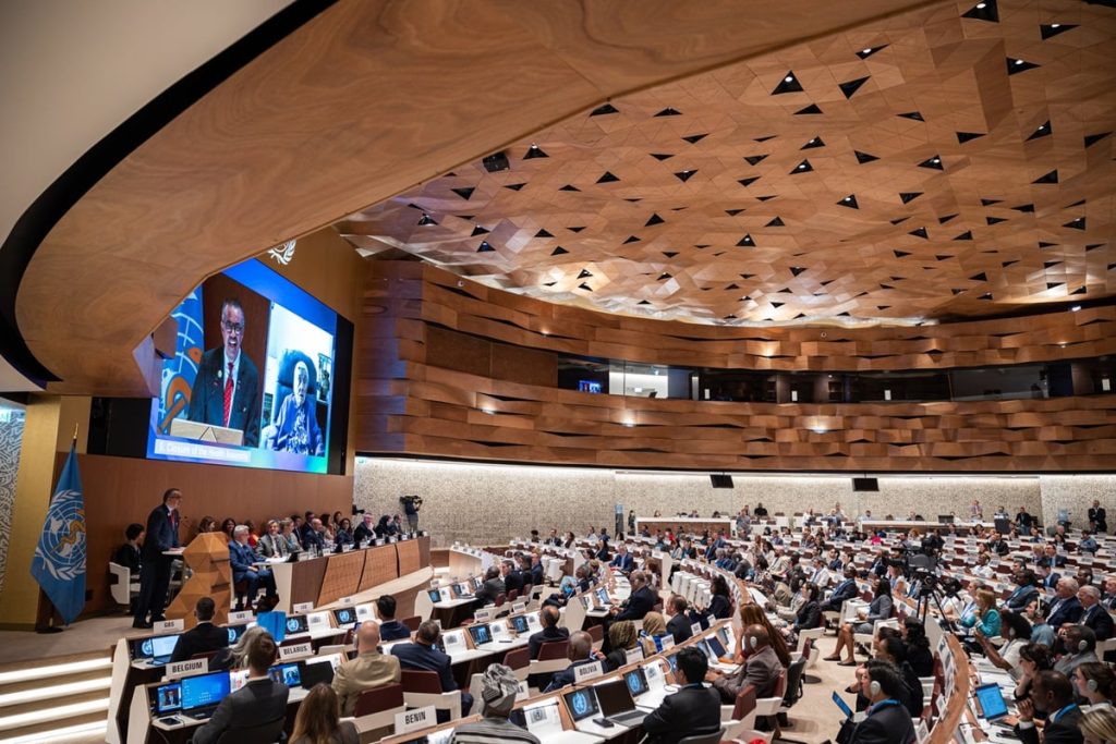 The World Health Assembly in 2024. (Photo courtesy of WHO)