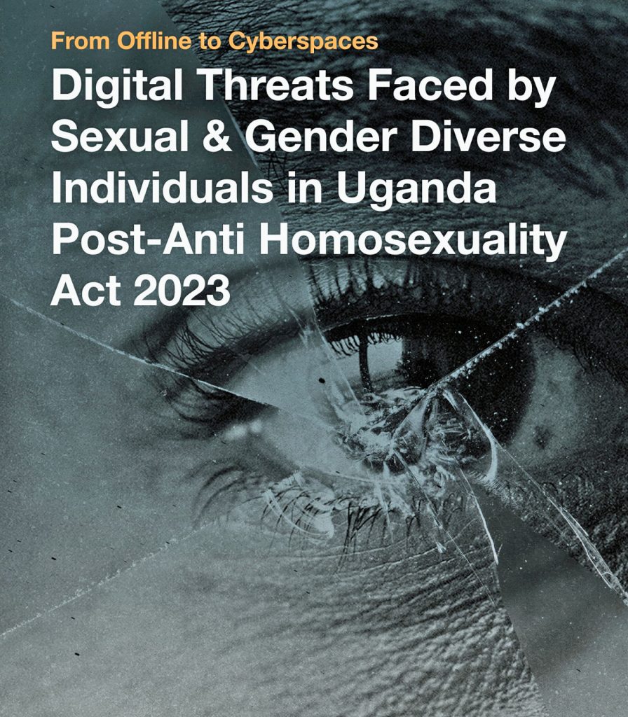 Cover of 2025 report on digital threats in Uganda