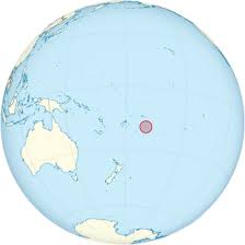 Map shows the location of Niue in the South Pacific Ocean about 1,500 miles northeast of New Zealand.