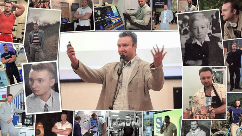 Collage of photos of travel promoter Andrei Kotov, who died in jail by suicide in December 2024 as he faced charges that his travel agency, which ofererd "gay travel", was an "extremist organization.” (Photo collage courtesy of Facebook)