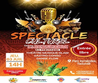 Publicity for the Spectacle Culturel.