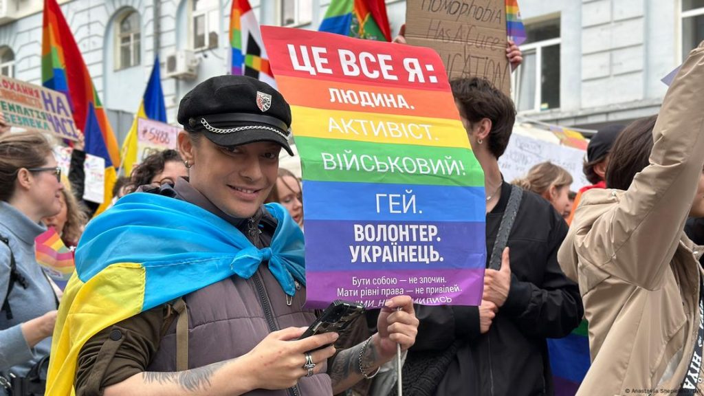 In mid-June, Kyiv saw the first Equality March since Russia attacked Ukraine in 2022. More than 1,500 people joined. (Anastasiia Shepielieva photo courtesy of DW)