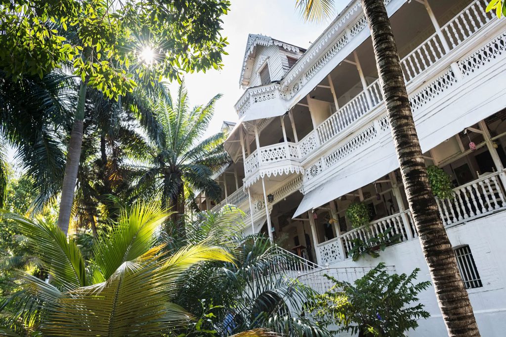 The Oloffson Hotel in Port-au-Prince, Haiti, before it was destroyed earlier this month (Christopher Miller photos courtesy of The New York TImes)